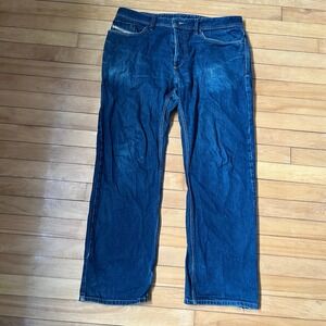 Diesel Korrik 008IL Mens Straight Leg Blue Denim Jeans Size 36x32